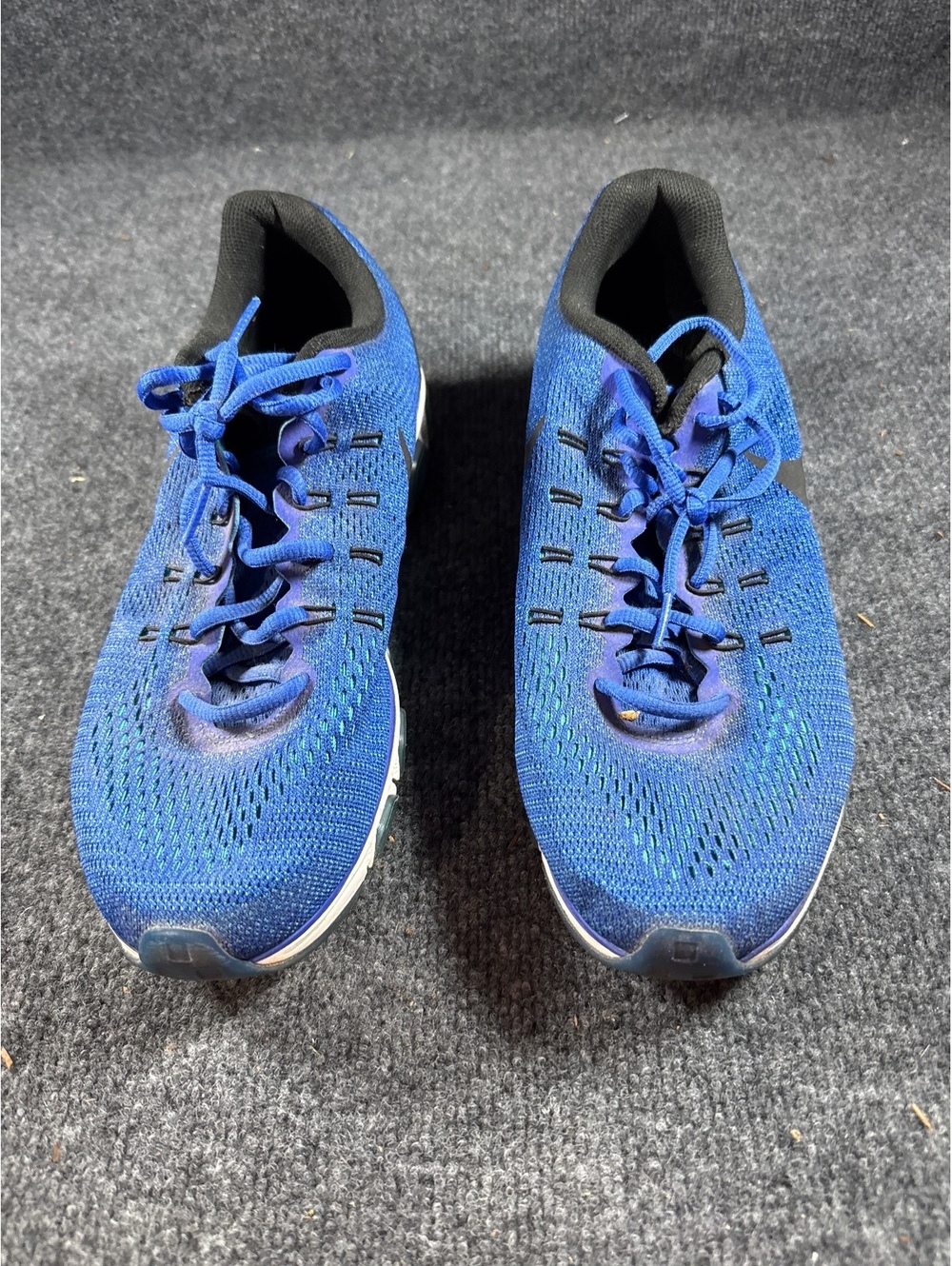 Nike Air Zoom Tailwind 8 Mens Size 12 Blue Black Running Shoes 805941-400